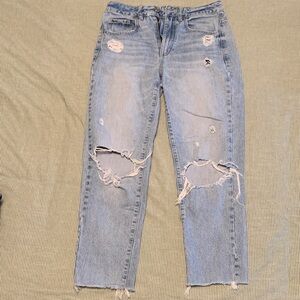 Garage Denim Boyfriend Jeans with Rips